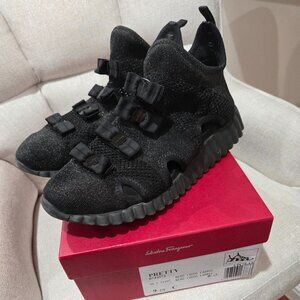 SALVATORE FERRAGAMO BOW MESH SNEAKERS SHOES 9.5